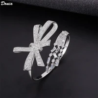 donia jewelry european and american luxury new exquisite bracelet bow fashion inlaid aaa zircon open bracelet