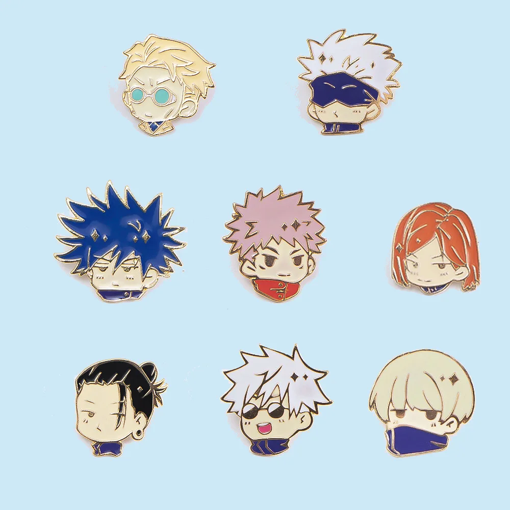 

Jujutsu Kaisen Cute Anime Lapel Pins for Backpack Japanese Manga Badges Cute Enamel Pin Women's Brooch Jewelry Accessories Gifts