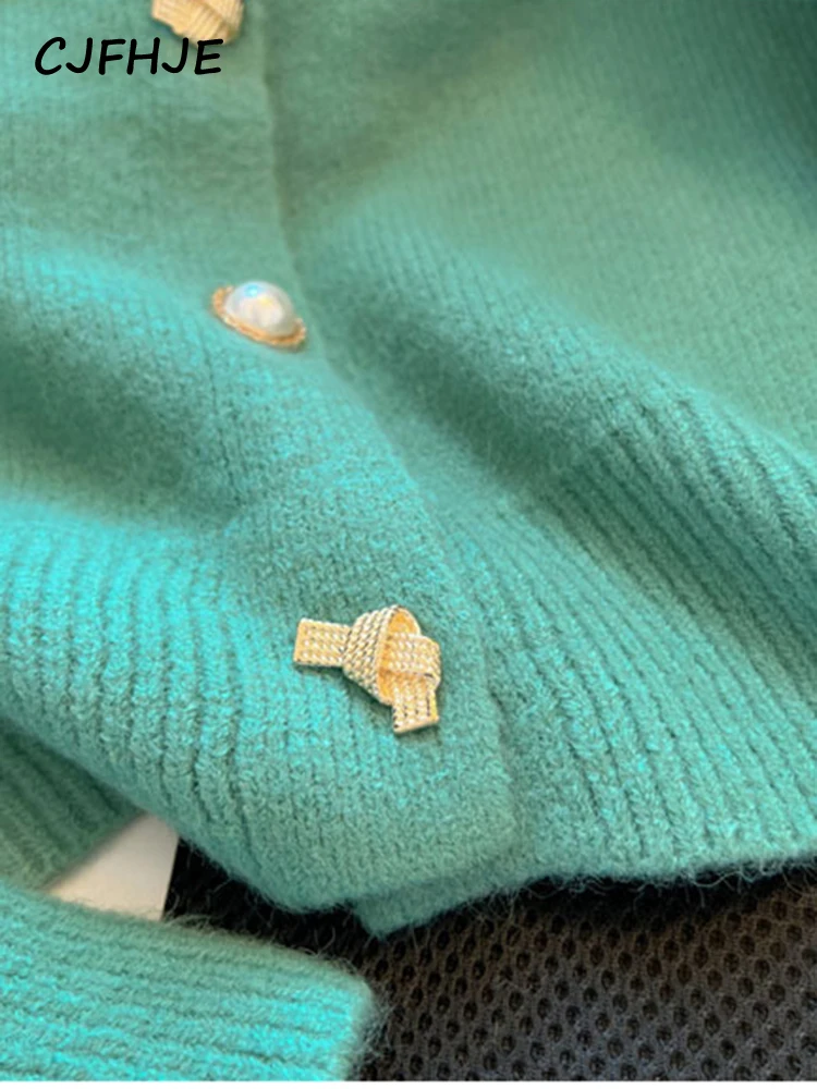 CJFHJE однотонный очаровательный стильный свитер с длинными рукавами и