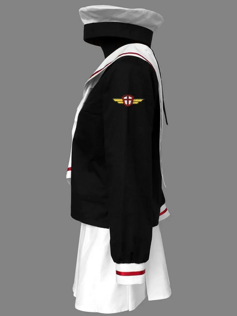 Аниме Косплей Cardcaptor Sakura Kinomoto Хэллоуин Костюм Meisjes Школьная форма