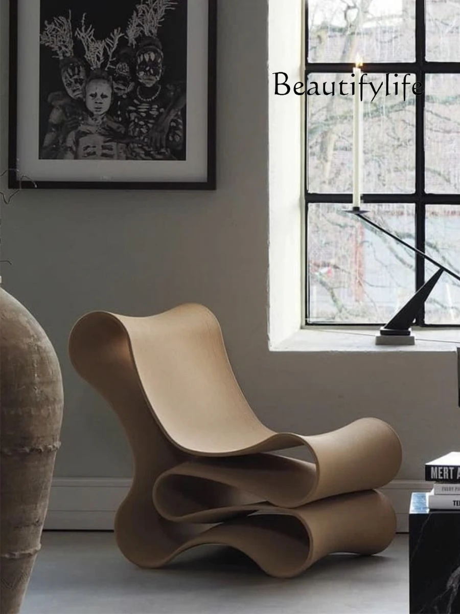Скандинавский дизайн креативная необычная форма Повседневная Спинка Складной