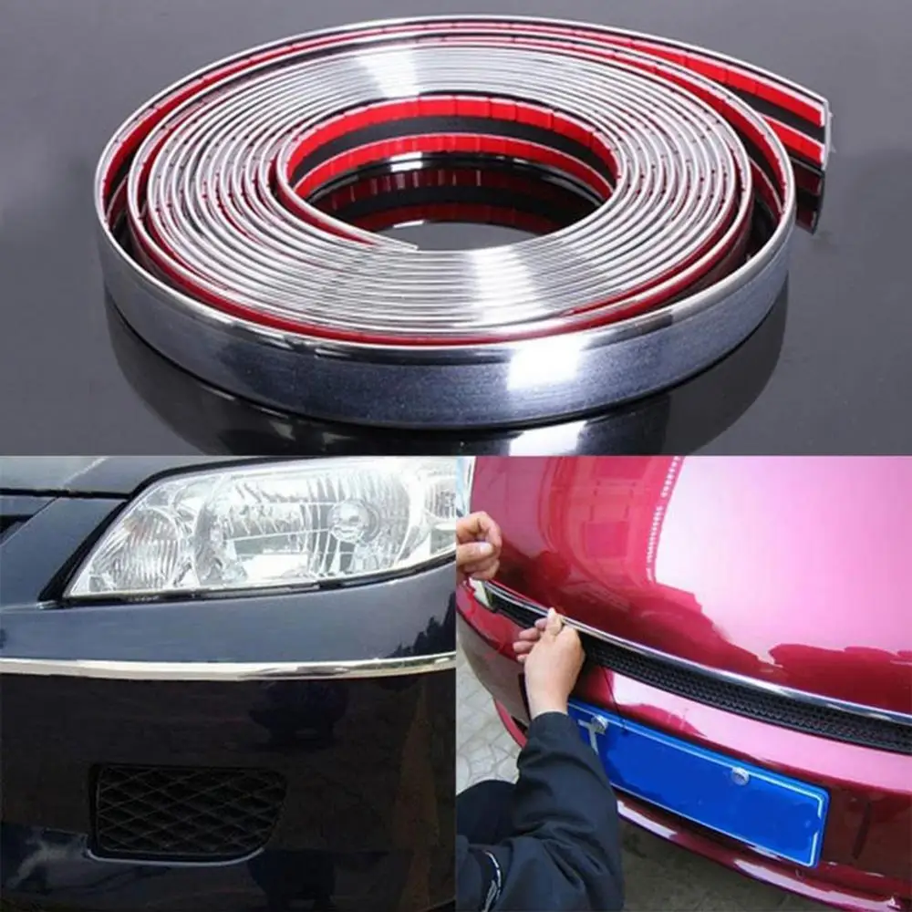 

Universal 6mm 15mm 18mm 22mm Car Chrome Styling Decoration Moulding Trim Strip Car Strip