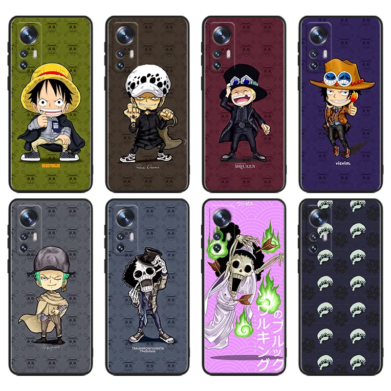 

Anime Ones-Pieces Trend Phone Case For Xiaomi Mi 13 10S 10 9T 9SE 8 Mix Play A3 A2 A1 CC9E Note 10 Lite Pro Black Cover