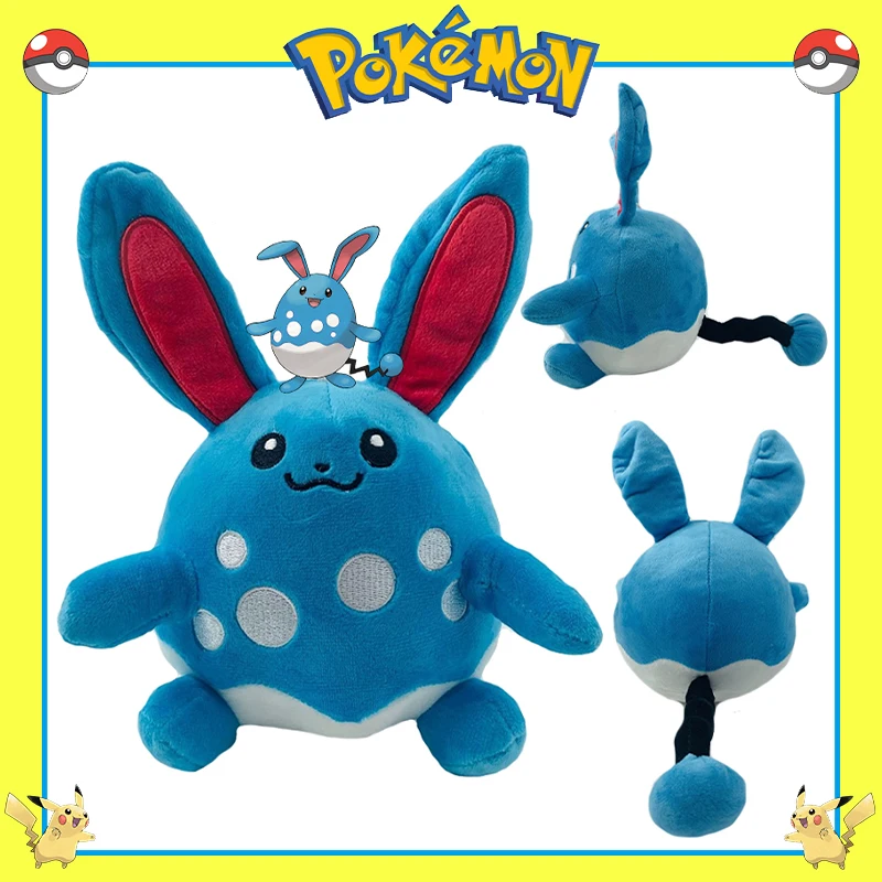 

16cm TAKARA TOMY Pokemon Plush Marill Azumarill Stuffed Toys Anime Plush Pillow Water Rabbit Pokémon Doll Xmas Gift Toy for Kids