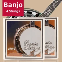banjo string replacement 4 string set stainless steel carbon copper alloy wound replace musical instruments banjo accessory