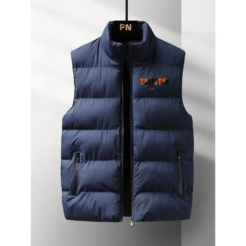 2022 TRAPSTAR Autumn Winter Fashion Zipper Men's and women's Down Jacket brand Print Sport Harajuku Casual Down jacket