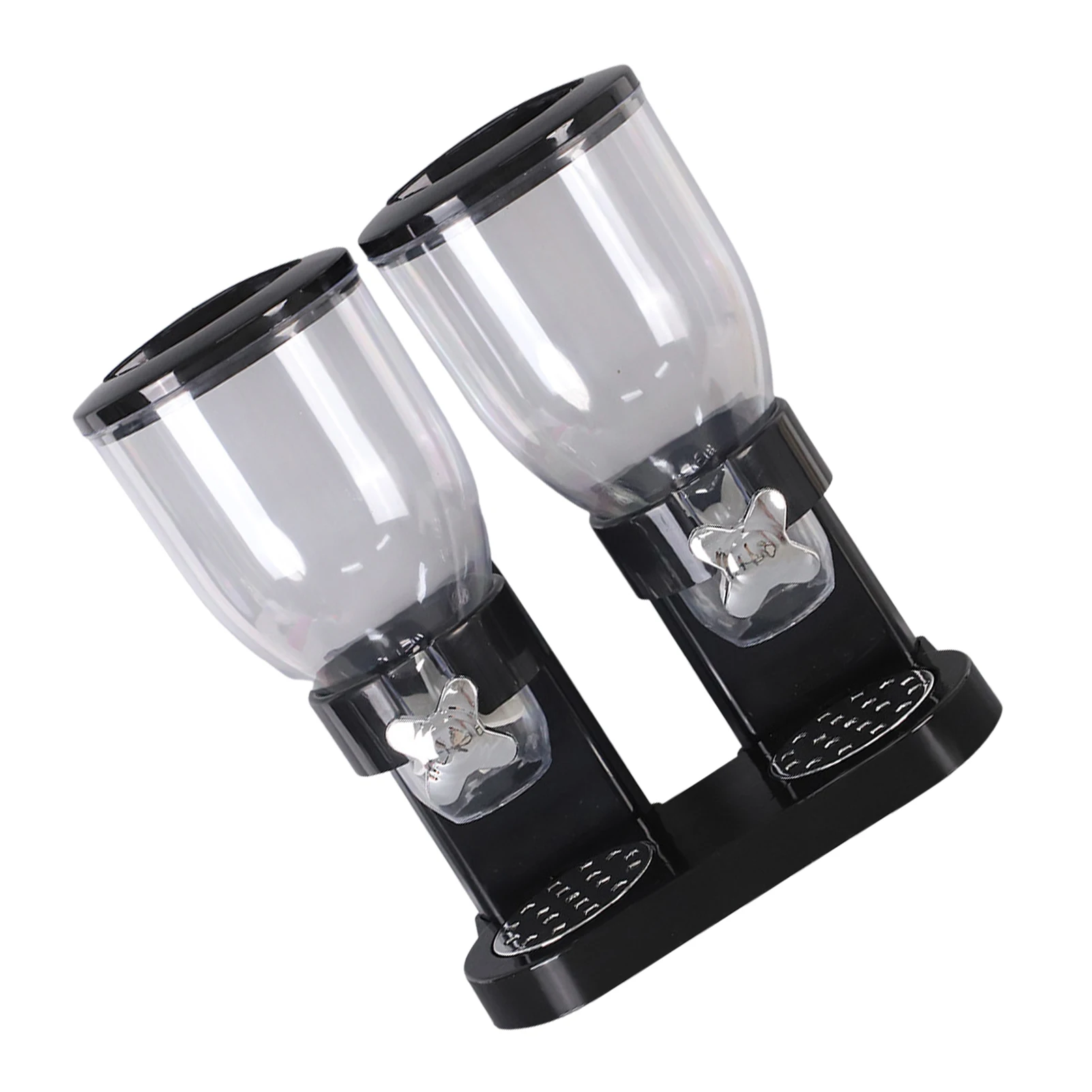 

Двойной дозатор для хлопьев, диспенсер для сухой пищи с 2 камерами, дозатор для хранения продуктов, герметичный прозрачный контейнер для хра...