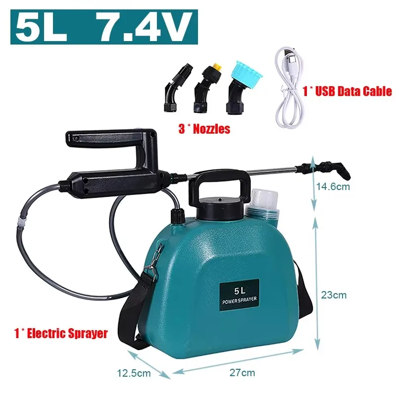 

Dreamburgh Аккумуляторный опрыскиватель 5/8 л синего цвета 2000 мАч