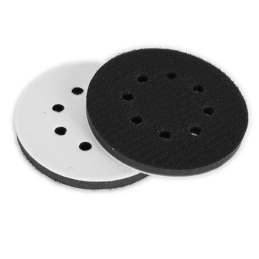 2Pcs 5Inch 125mm 8 Holes Soft Sponge Interface Pad Hook & Loop Sanding Pads Backing Plate For Festool Sander Polishing Grinding