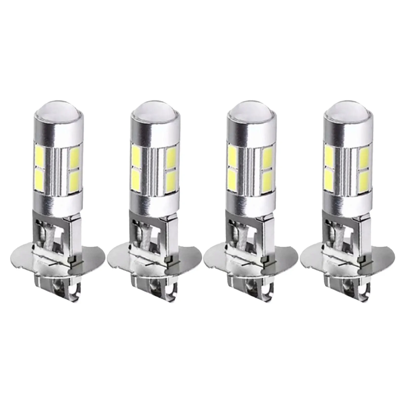

4 Pieces Led Car Lamp Headlight Lamps H3 H1 5630 10SMD Automotive Led Fog Lights 12V 360 Degree High Brightness Light For