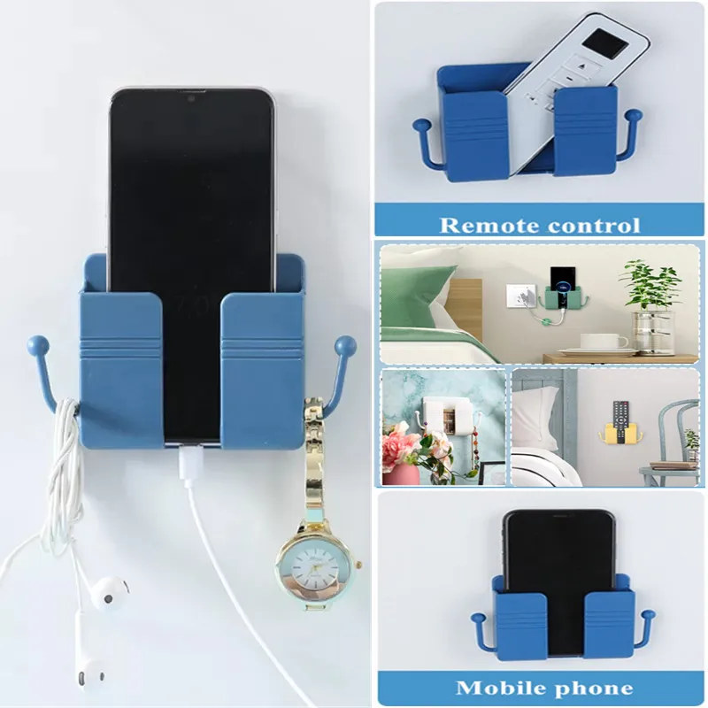 

Wall Mounted Organizer Storage Box Remote Control Organizer Air Conditioner Storage Case Mobile Phone Plug Holder Container Home