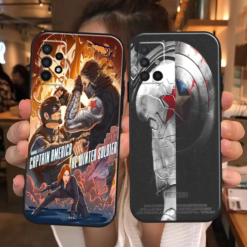 

Marvel Winter Soldier Bucky Barnes Phone Case For Samsung Galaxy A31 A32 A41 A42 A50 A51 A52 A71 A72 M30 M31 M51 M52 5G Cover