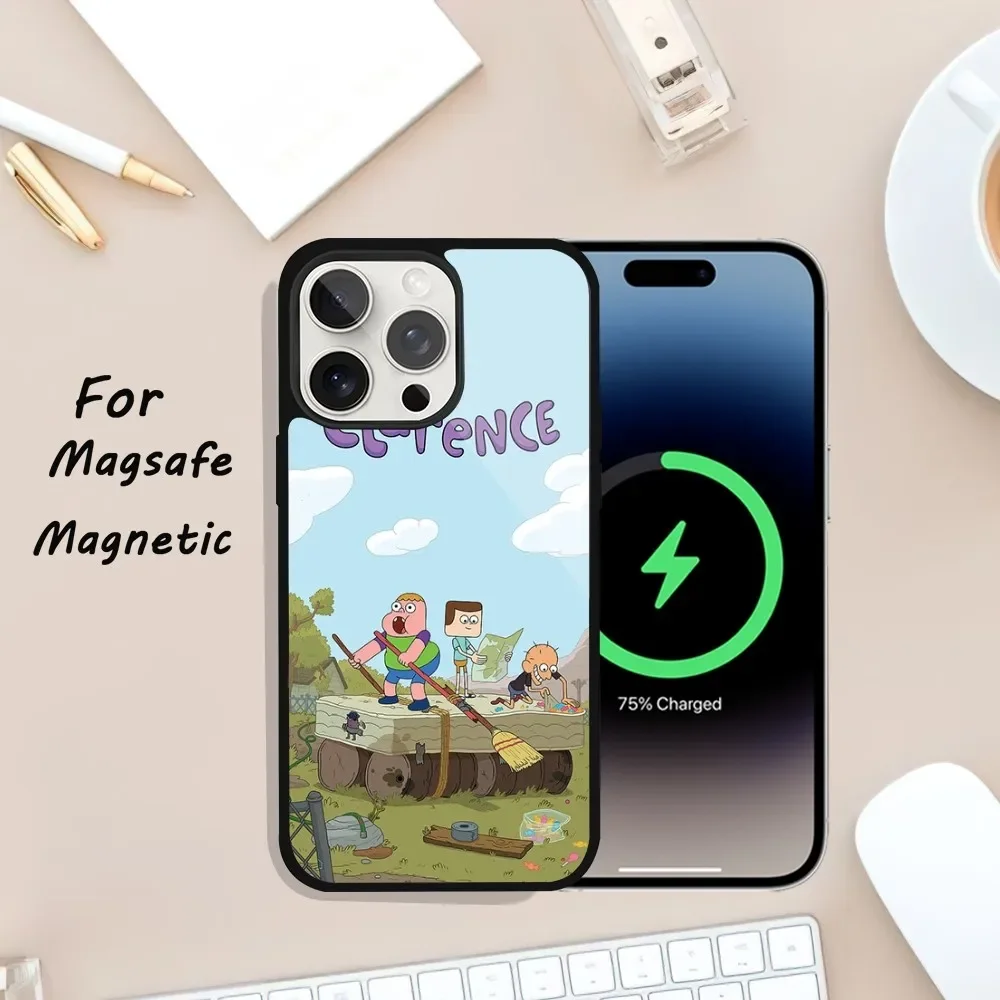 Милый чехол для телефона C-Clarence iPhone 11 13 12 14 15 Plus Max Pro Magsafe Магнитный беспроводной