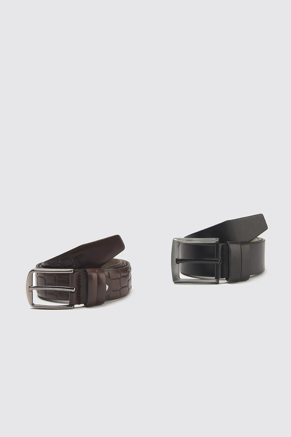 

Trendyol Male 2'li Faux Leather Belt TMNSS21KE0087