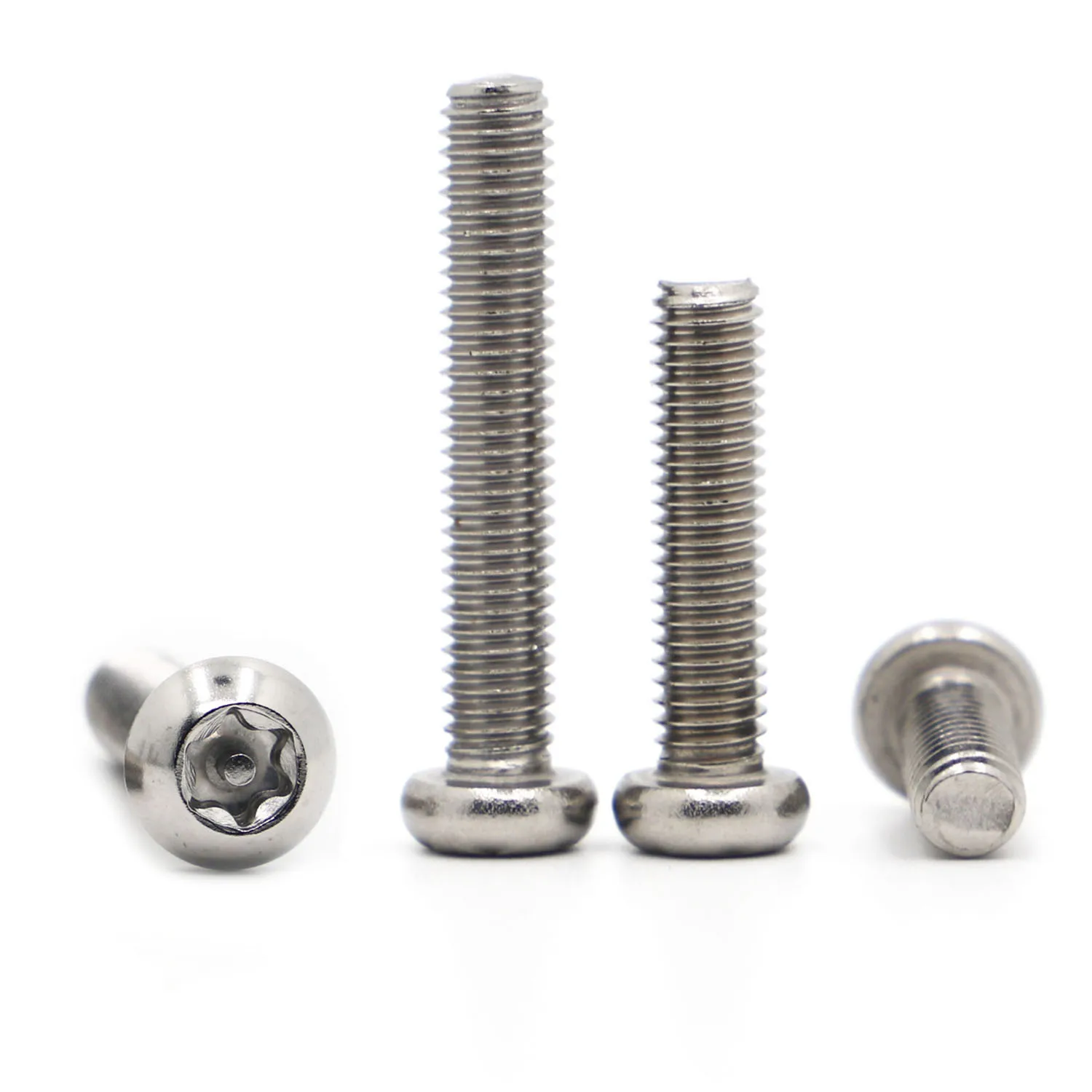 

5-50PCS Security Screw M2 M2.5 M3 M4 M5 M6 M8 A2 304 Stainless Steel Torx Button Head Tamper Proof Security Bolt Screws with Pin
