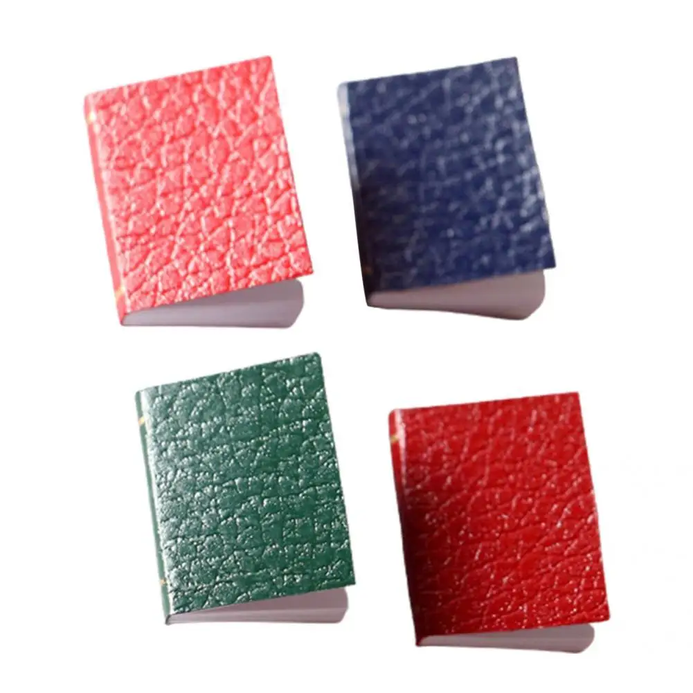 

4Pcs Miniature 1/12 Pocket Book Convenient Model 1/12 Mini Books Scale Dollhouse Mini Books Model