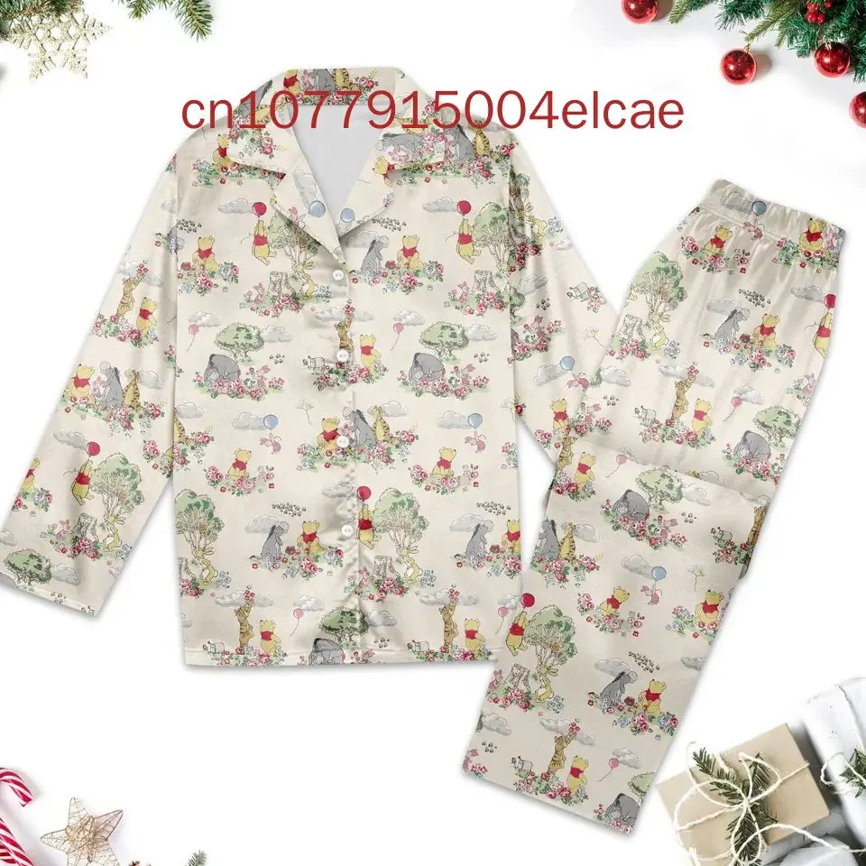 Рождественский пижамный комплект Disney Pooh Pumpkin Winnie the повседневная мужская и