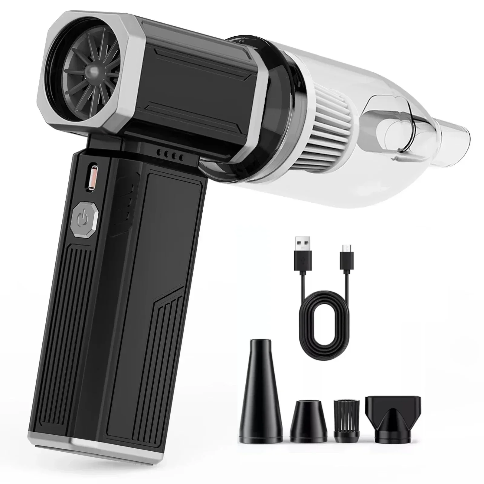 

Прочный вентилятор, 450000 об/мин, сильный ветер, 54 м/с, бесщеточный вентилятор, 6000 мАч, мощный турбоструйный вентилятор, пылесос, зарядка типа C