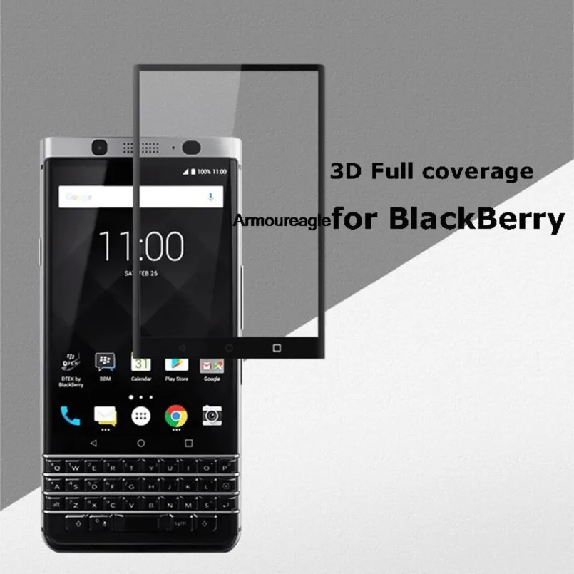 

Изогнутое закаленное стекло с полным покрытием для blackberry keyone, защита экрана, защитная пленка, Защитное стекло для blackberry keyone