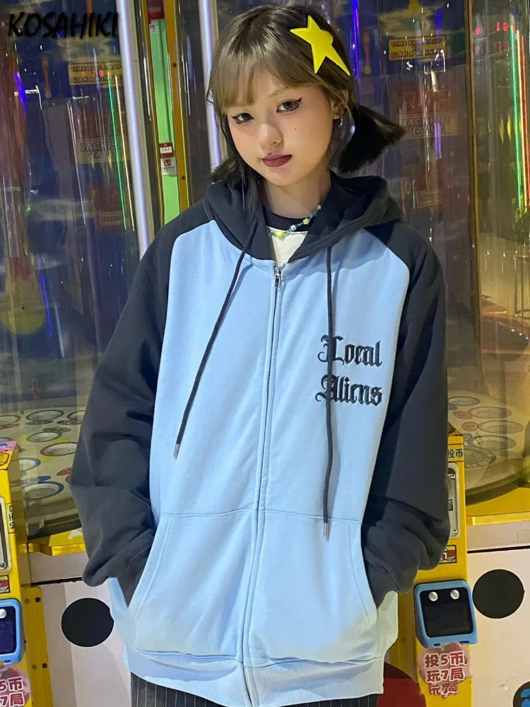 

Женская толстовка с капюшоном и вышивкой в стиле Харадзюку