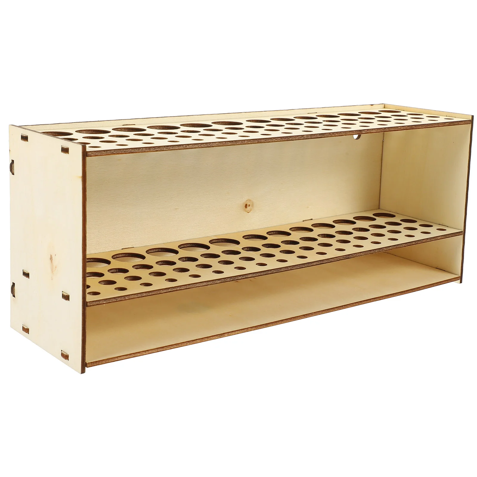 

Brush Storage Rack Wooden Holder Makeup Holders Organizer Paintbrush