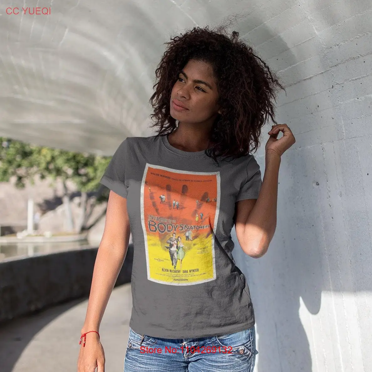 Винтажная классическая футболка из фильма ужасов Sci Fi Invasion of the Body Snatchers с длинными