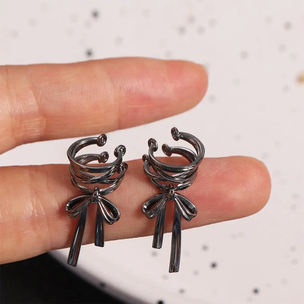 Модные Y2K Ленточные манжеты для ушей в стиле Харадзюку не пирсинг завязки банта