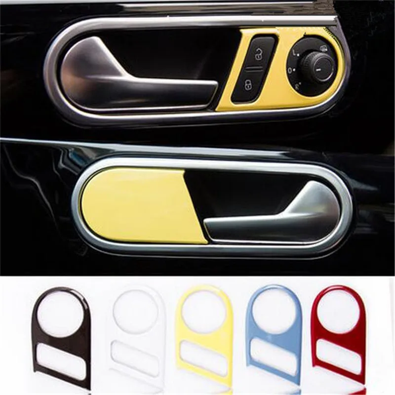 

Car Interior Door Handle Cover Frame & Lock Switch Trim Sticker For Volkswagen Beetle 2013-2019 Auto Accessories