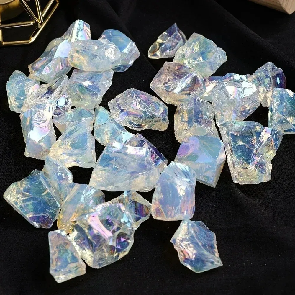 Натуральный Гальванизированный опал необработанный камень крупный гравий для