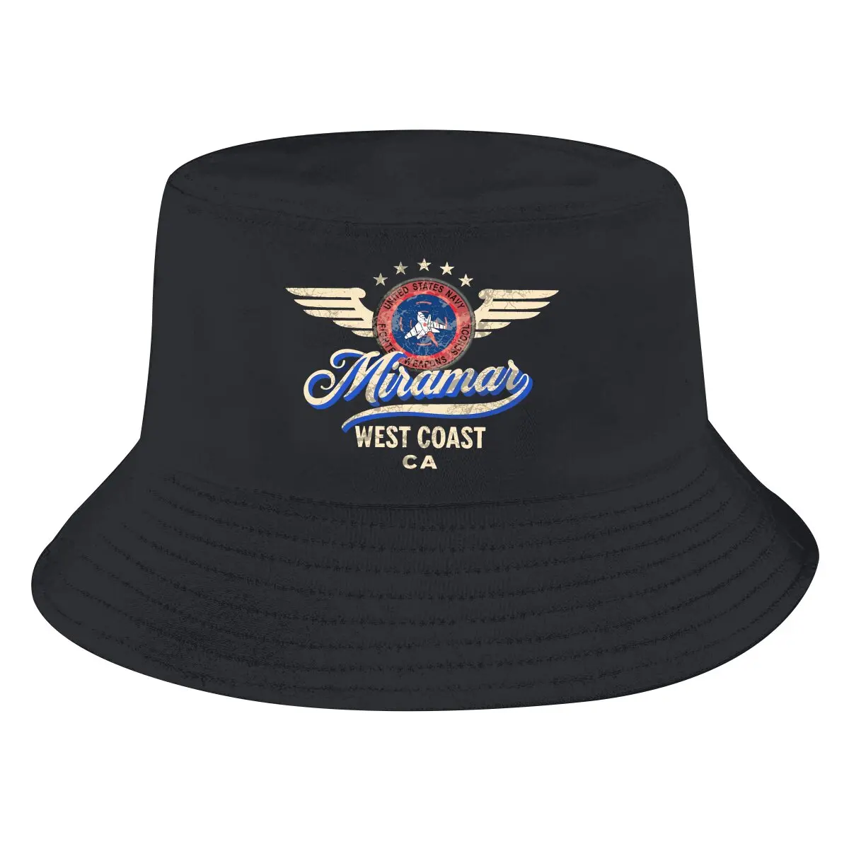 

Top Gun Maverick Goose Film Bucket Hat Miramar California Men's Women's Fisherman Cap Hip Hop Beach Sun Fishing Hats