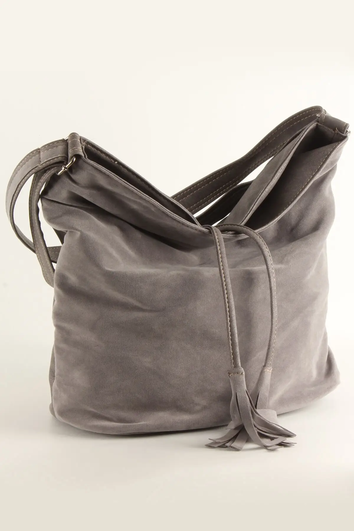 Women's Soft Double-Sided Nubuck Looking Temporary Shed Shoulder Bag (10409)
