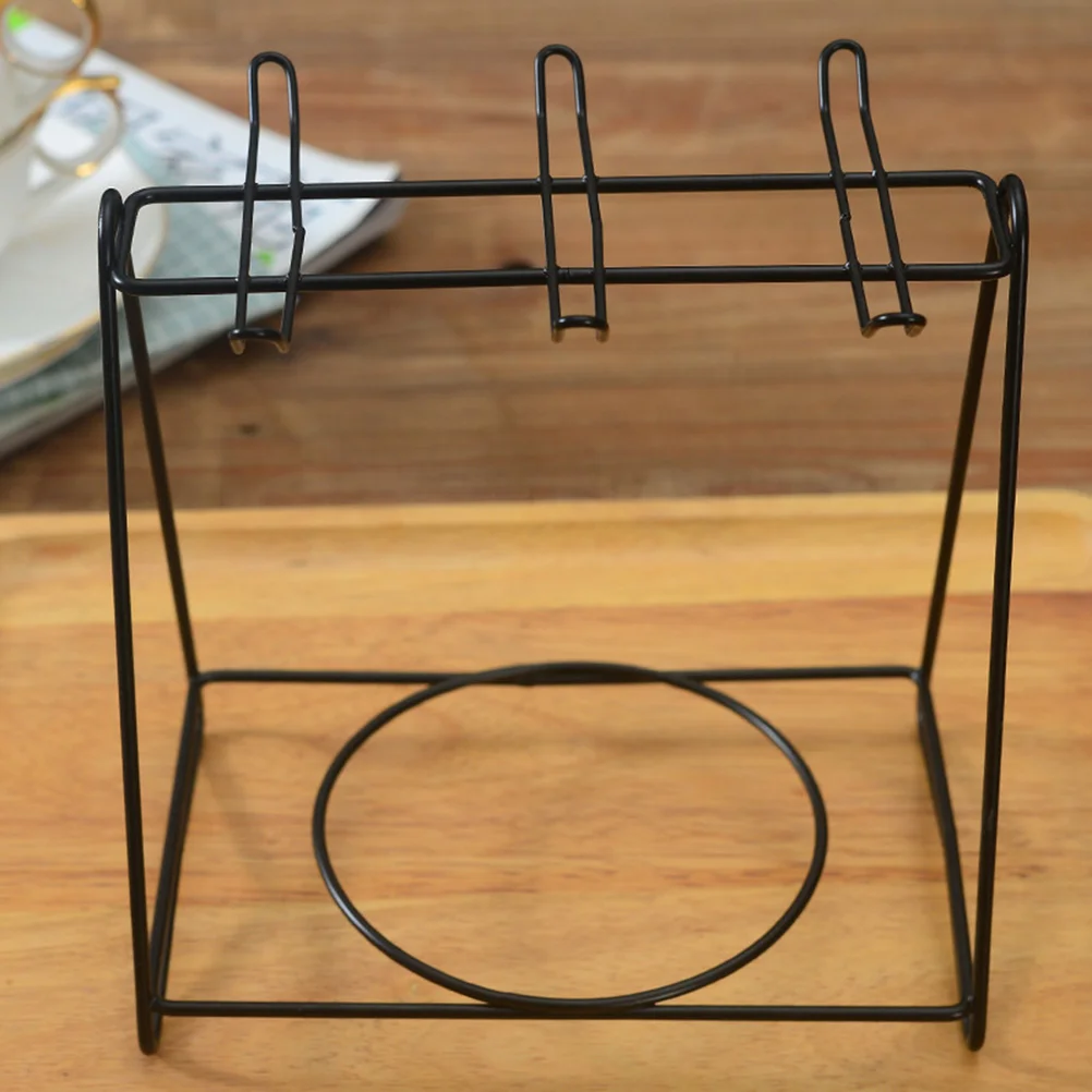 

Stand Cup Holder Mug Rack Coffee Plate Tea Mugs Iron Organizer Storage Holding Drainerfor Holders Hanging Countertopsaucer