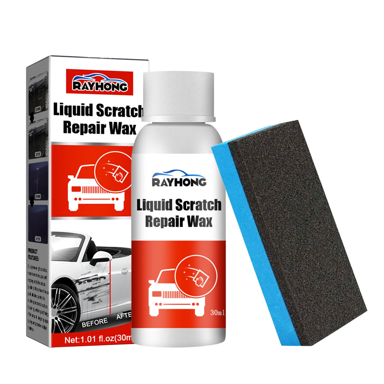 

Car Scratch Remover Car Paint Restoration Kit Erase Car Scratches Remover Kit Quick Coat Car Wax Exterior Care Products