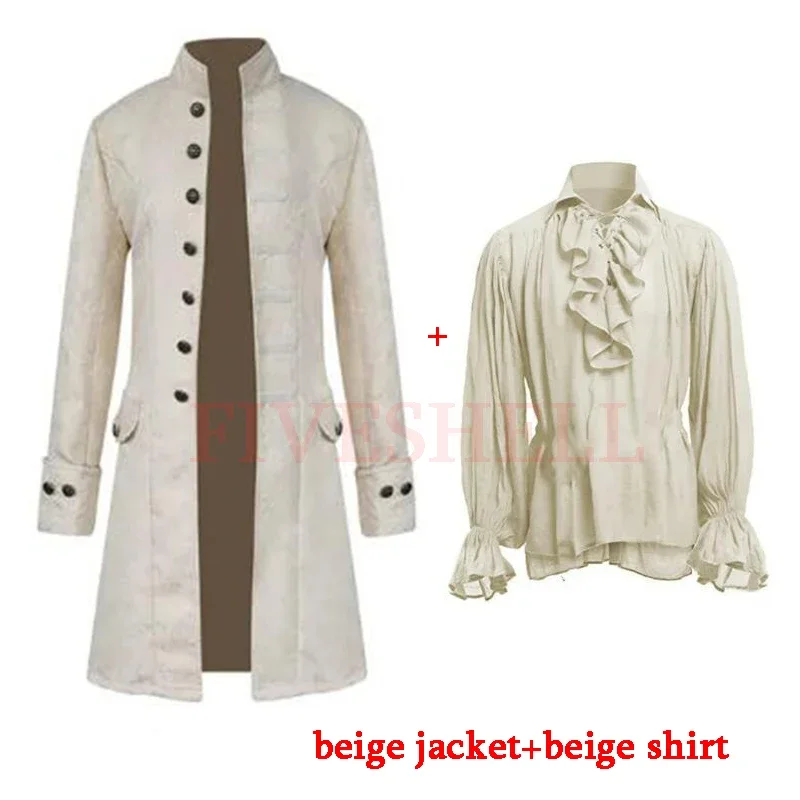 Костюм вампира в средневековом стиле для косплея жакет стимпанк на Хэллоуин