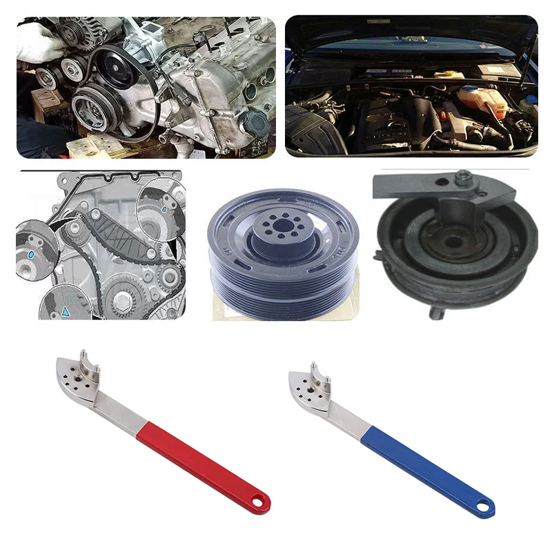 

Car Engine Timing Belt Tension Tensioning Adjuster Pulley Wrench Tool For Auto Repair Garage Tools For Audi VW