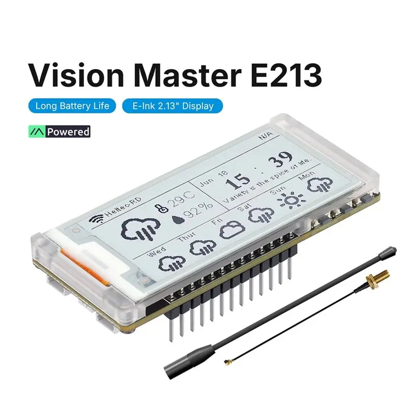 Фото B27B ESP32 Lora Wifi BLE E-Ink дисплей для Heltec Meshtastic 2.13-дюймовый E-Paper монитор-девайсборд с антенной Lora Gateway №3