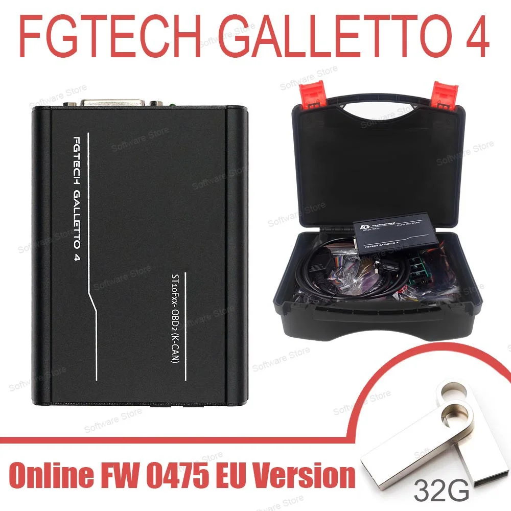 2024 Galletto 4 Master v54 Fgtech 0475 Fg-Tech V54 Euro Онлайн-версия FG Tech Инструмент программатора OBDII ECU