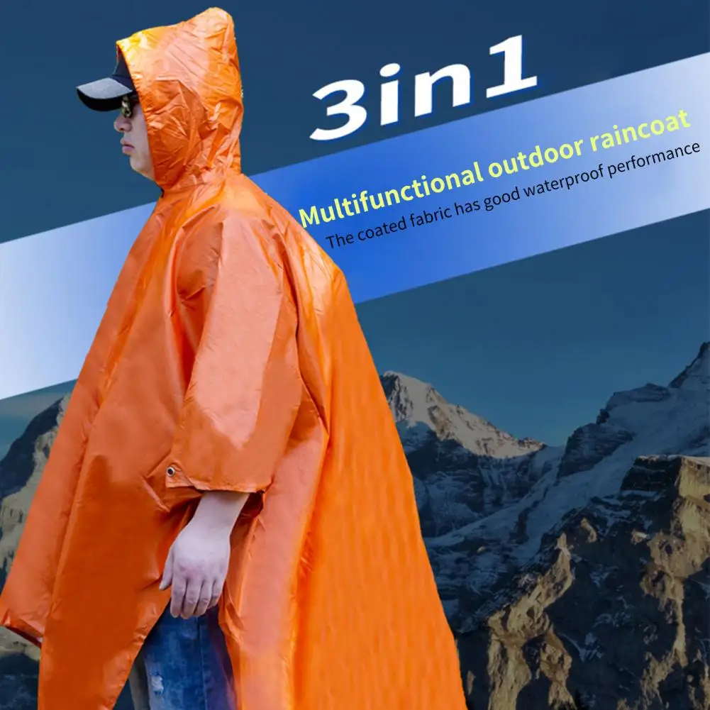 

3 In 1 Outdoor Military Waterproof Raincoat Rain Coat Men Raincoat Women Awning From The Rain Motorcycle Rain Poncho Picnic Mat