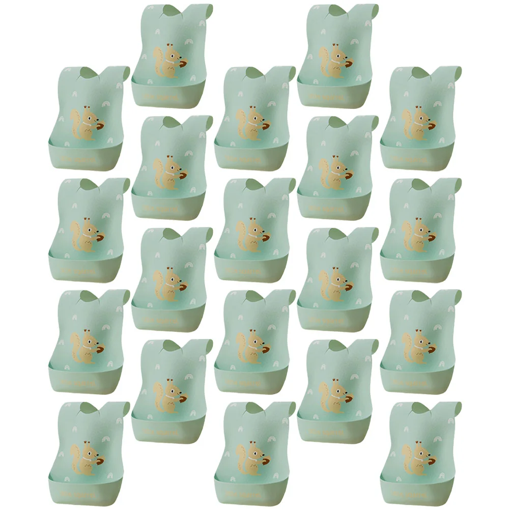 

20 Pcs Saliva Rice Bag Baby Feeding Bib Infant Teething Bibs Meal Disposable Kids Eating Smock