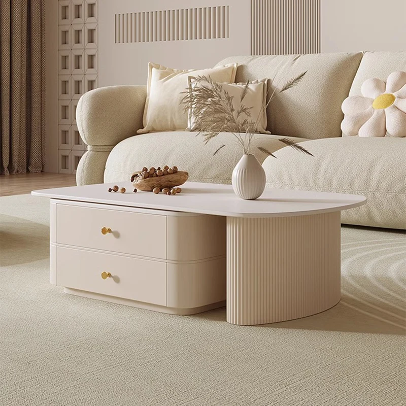 Роскошный деревянный журнальный столик для хранения скандинавское украшение