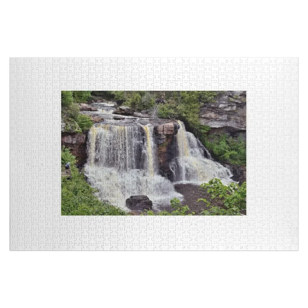 The River Steadily Plunges - Каскадный вниз из небес Пазл-головоломка для детей Деревянный на