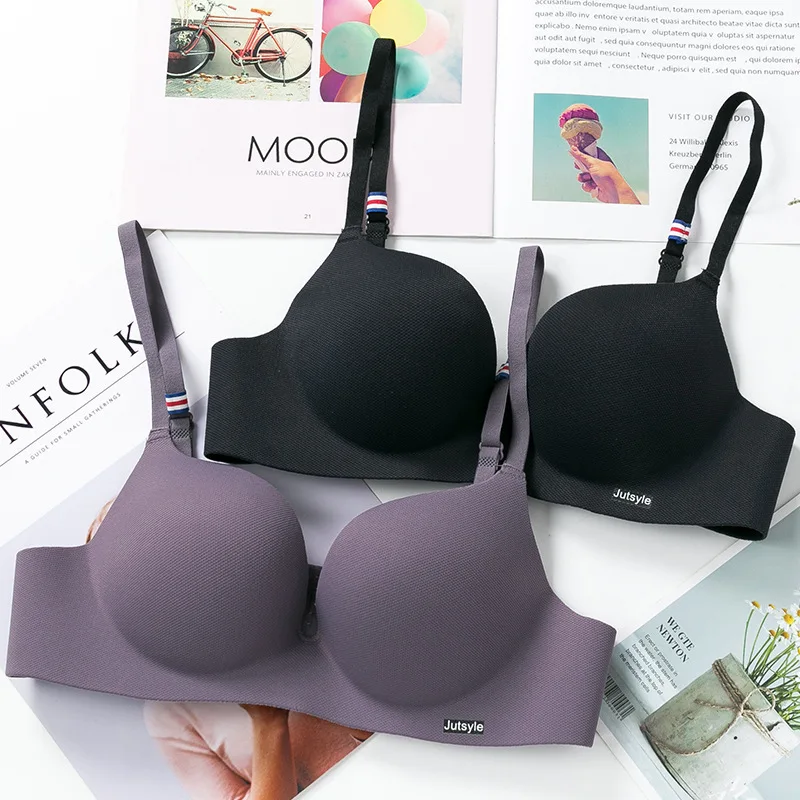 

Women Seamless Bras for Push Up Bras No Wire Brassiere A B Cup Solid Underwear Sexy Lingerie Bralette Female Wireless Brassie
