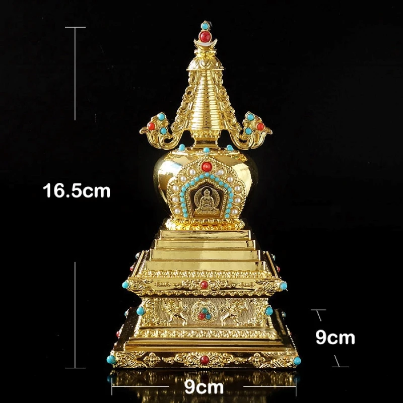 Статуя пагоды Будды из сплава для медитации и духовного самочувствия в тибетском
