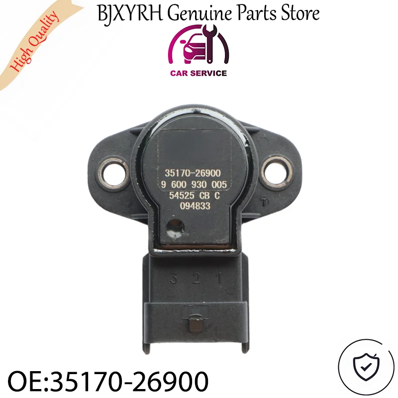 Фото Датчик положения дроссельной заслонки 3517026900 для Hyundai Accent 2006-2011, Kia Rio 2005-2011, оригинальный TPS OEM 35170-26900 №1