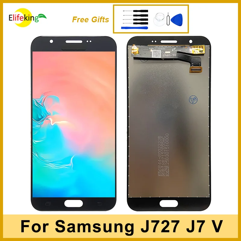 ЖК-дисплей для Samsung Galaxy J7 V J727, дисплей, сенсорный экран, дигитайзер, замена для SM-J727P J727V J727A, замена экрана 100% протестирован