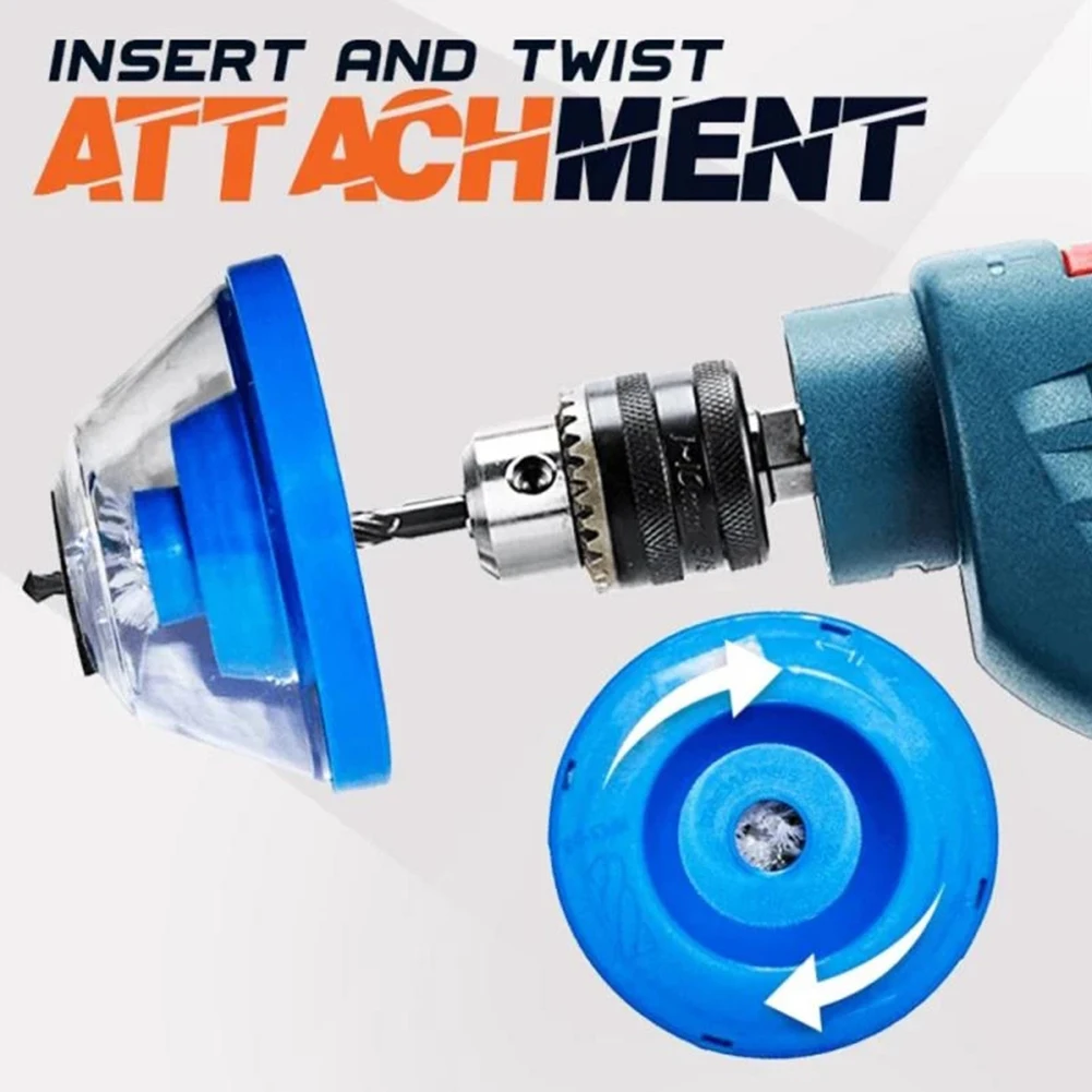 

Electric Drills Drill Dust Cover PVC+PP Bowl-shaped Design Dust-proof Sponge Larger Capacity More Convenient To Use