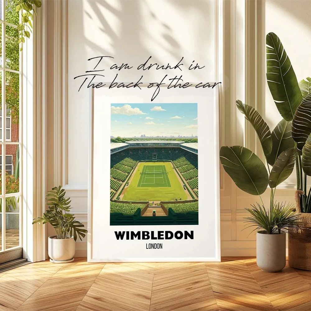 Серия Плакатов Slam Tennis С Художественным Открытием Печать На Холсте Украшение