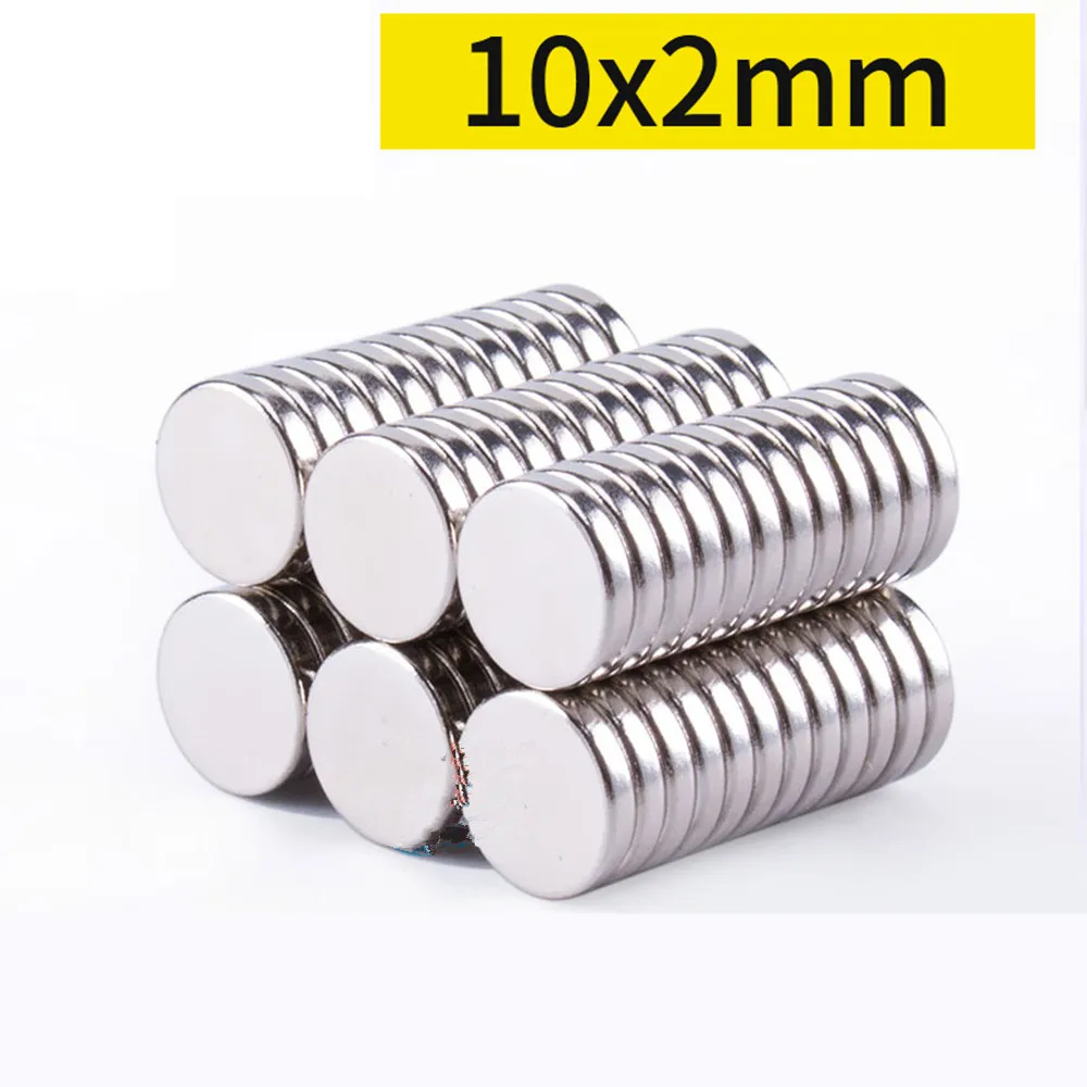 

10x2 неодимовый магнит 10 мм x 2 мм N35 NdFeB Круглый супер мощный сильный постоянный магнитный диск imanes
