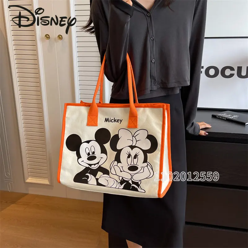 Disney Mickey New Women's Handbag Luxury Brand Women's Bag Large Capacity Tote Bag Cartoon Fashion High Quality Shoulder Bag