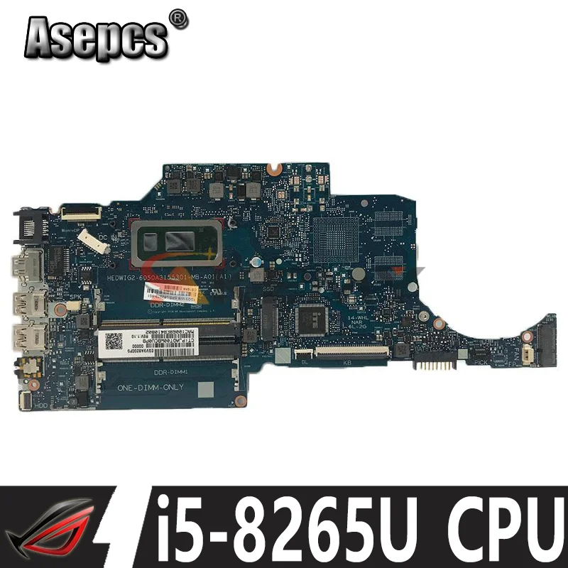 

Akemy For Hp 14-CK 14-CF 240 G7 Laptop Motherboard 6050A3155301-MB mainboard W/ i5-8265U 100% Tested Fast Ship